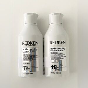 Redken Acidic Bonding Concentrate Shampoo and Conditioner Set Bundle New